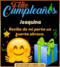 Feliz Cumpleaños gif Joaquina